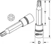 KS Tools 917.1293, Buchse, 1/2", 1 Kopf/Köpfe, T20, Produktbild-Vorschau 1