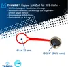 tecuro Kappe 3/4 Zoll für KFE-Hahn -  mit Dichtung, matt Produktbild-Vorschau 3