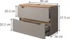 Szafka na wannę Vicco Marelle Szary 80 x 57.5 cm z 2 Podgląd zdjęcia produktu 2