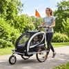 Przyczepka rowerowa z amortyzatorem 2-osobowa obrotowa Podgląd zdjęcia produktu 3