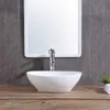 Ovales Ceramik-Auflauffwaschbecken oval weiß für Waschtisch Produktbild-Vorschau 8