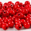 Holzperlen, D 8 mm, Lochgröße 2 mm, ca. 80 Stk, Rot, 15 g/ Produktbild-Vorschau 1