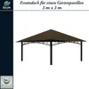freigarten.de Ersatzdach für Pavillon 3x3 Meter Pavillon Produktbild-Vorschau 8