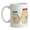 Mr. & Mrs. Panda Kaffeetasse Bären mit Blumenkranz - Weiß - Produktbild-Vorschau 3