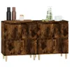 The Living Store Sideboards 2 Stk. Räuchereiche 60x35x70 cm Produktbild-Vorschau 4