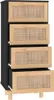 Maison Exclusive - Aparador Schwarz, 40x30x90 cm, madera Vista previa de la imagen del producto 4