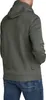 A person wearing a green hoodie and blue jeans, shown from the back. Produktbild-Vorschau