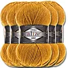 Alize 5x 100g Superlana Midi Wolle, Uni, Häkeln, Stricken Produktbild-Vorschau 1