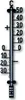 TFA Ausenthermometer - analog - Kunststoff - schwarz - 42 x Produktbild-Vorschau 1