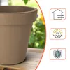 Kunststoff Pflanzkübel XXL rund Ø 58 cm - mokka - Produktbild-Vorschau 4
