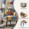 Fauteuil Salon Vintage Coloré, Oreilles Pieds Bois Fauteuil Voir les images du produit 4