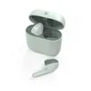 A pair of true wireless earbuds and their charging case are displayed against a white background. Produktbild-Vorschau