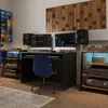 4-poziomowy stojak HiFi 60x52x78 cm z kółkami, szafka na Podgląd zdjęcia produktu 7