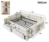 Sofabett mit Ladestation, 2 Schubladen, Rollwagen, Produktbild-Vorschau 2