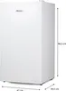 PRIMO PR180FR Tischkühlschrank - 94L - D - Weiß Produktbild-Vorschau 2