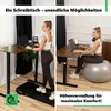 di volio Höhenverstellbarer Schreibtisch Rapalo - braun, Produktbild-Vorschau 12