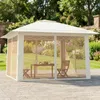 Gazebo COSTWAY 4x4 m, gazebo pieghevole pop-up con 4 Anteprima dell’immagine prodotto 2