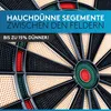 A close-up view of an electronic dartboard, highlighting its segments and features. Produktbild-Vorschau