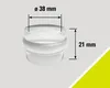Dveřní zarážka Ø 38x21mm, transparentní Náhled obrázku produktu 2