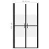 vidaXL Sprchové dvere polomatné ESG (78-81)x190 cm Náhľad obrázku produktu 5