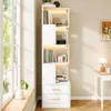 Armoire d'angle Flieks avec éclairage LED et 2 tiroirs, Voir les images du produit 2