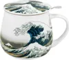 DUO | Tasse à thé avec filtre - 430 ml - Hokusai La grande Voir les images du produit 3