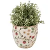 Clayre & Eef Blumentopf Ø 14x14 cm Beige Rot Keramik Produktbild-Vorschau 2