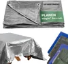 Plane Tarpaulin Medium 3x4 m, 100 g/m, Abdeck-, SILVER, Produktbild-Vorschau 1