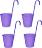 Blumentöpfe 4 Stück Hängetöpfe Lila 16 cm Produktbild-Vorschau 1
