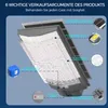 Diagram of a solar street light with various components highlighted and labeled. Produktbild-Vorschau