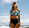 Zweiteiliger Boho-Badeanzug, formendes Damen-Set, schwarz. Produktbild-Vorschau 2