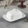 Wilmax Butterdose 19 × 12,5 × 8,5 cm Weiß aus Porzellan Produktbild-Vorschau 5