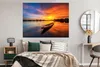MuchoWow® Poster Boot - Wasser - Sonnenuntergang - Orange - Produktbild-Vorschau 4