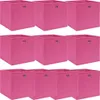 Aufbewahrungsboxen 10 Stk. Rosa 32x32x32 cm Stoff Produktbild-Vorschau 1