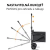 Skládací Vozík se 4 Koly – Transportní Vozík pro Kempování, Náhled obrázku produktu 2