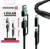 Swissten - Cabo Polyamid USB-C 4v1 1,5 m (antracit) Produktbild-Vorschau 13