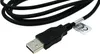 A close-up shot of a black USB cable with a USB-A connector. Produktbild-Vorschau