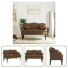 The Living Store Sitzbank mit Kissen Braun 120,5x65x75 cm Produktbild-Vorschau 1
