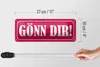 Blechschild Spruch 27x10cm Gönn dir Dekoration Produktbild-Vorschau 5