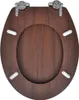 vidaXL Toilettensitz MDF Deckel mit Absenkautomatik Design Produktbild-Vorschau 4