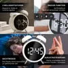 A collage of four images showcasing a digital alarm clock with various features. Anteprima dell’immagine prodotto