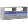 TV-Wandschrank mit LED-Beleuchtung Grau Sonoma 100x31x45 cm Produktbild-Vorschau 3