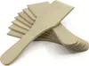 A stack of wooden spatulas on a white background. Produktbild-Vorschau