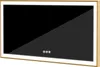 A rectangular LED mirror with a gold frame, shown against a white background. Náhled obrázku produktu