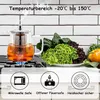 Théière en verre borosilicaté avec passoire 950ml Résistant Voir les images du produit 3
