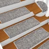 vidaXL Rohožky 15 kusů 65x21x4 cm šedá Obdélníkový okraj Náhled obrázku produktu 2