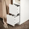 SoBuy Table de chevet avec tiroirs Blanc Meuble de Voir les images du produit 7