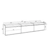COZY Mobile TV Soggiorno, 240x35x45cm, da appendere, Rovere Anteprima dell’immagine prodotto 3