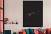 MuchoWow® Poster Strichzeichnung - Hand - Schwarz - Weiß Produktbild-Vorschau 3