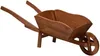 Blumenkasten Schubkarre aus Holz 130 x 47 x 43 cm braun Produktbild-Vorschau 2